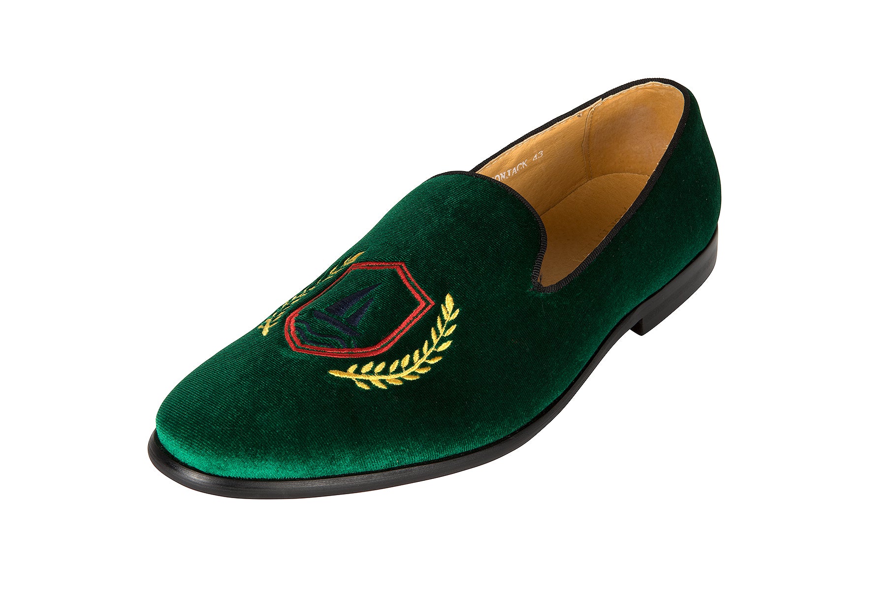 Squadron Jacks Green | Handmade Velvet Men's Loafer