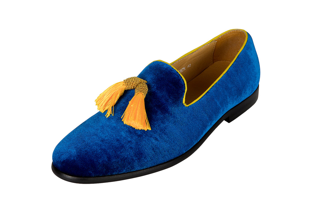 Tassel Jack Blue - Mens Velvet Loafers Wedding | Handmade Jack Riviera Tassel Jack Blue - Mens Velvet Loafers Wedding | Handmade Jack Riviera
